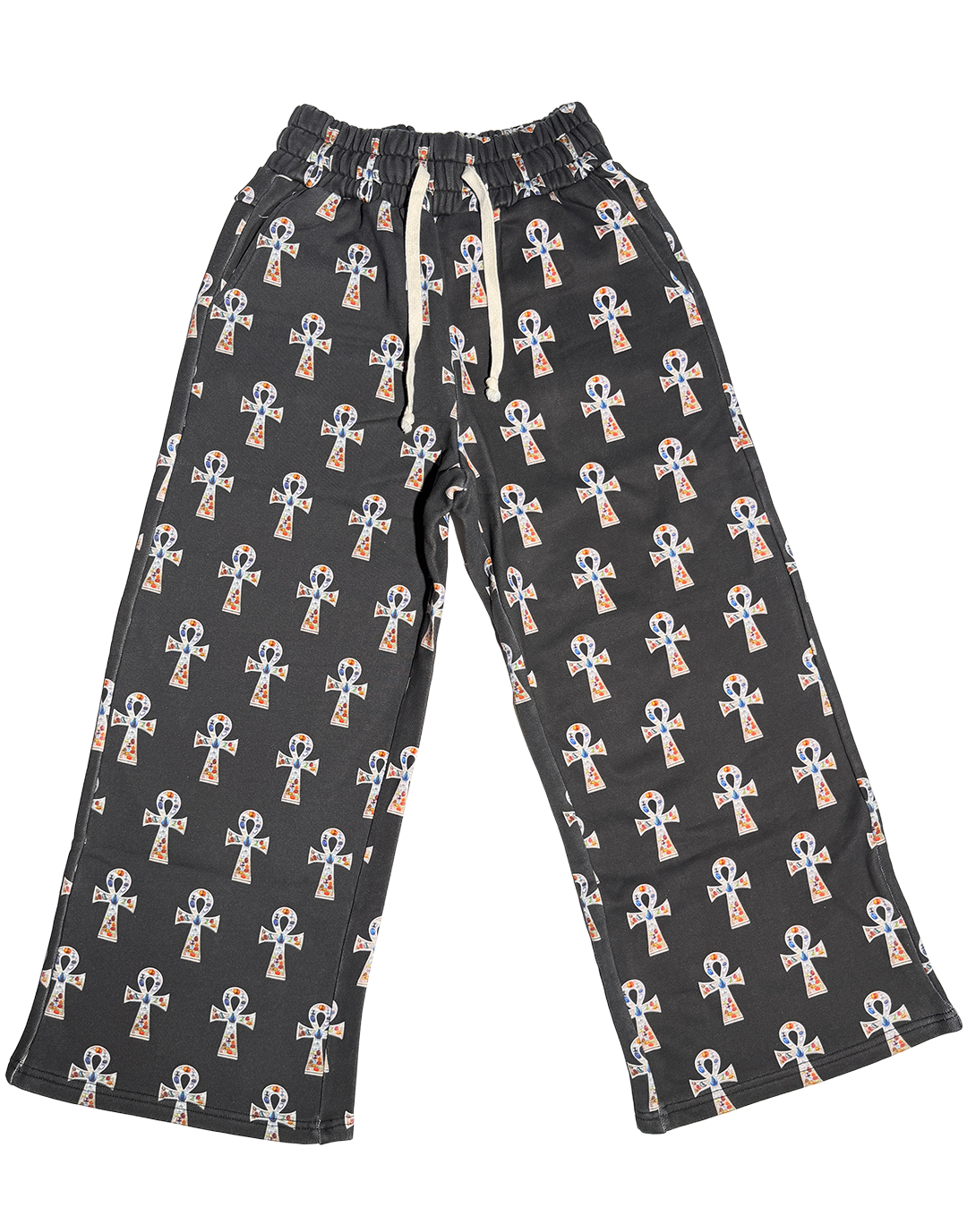 Black Key Of Life Ankh Pants